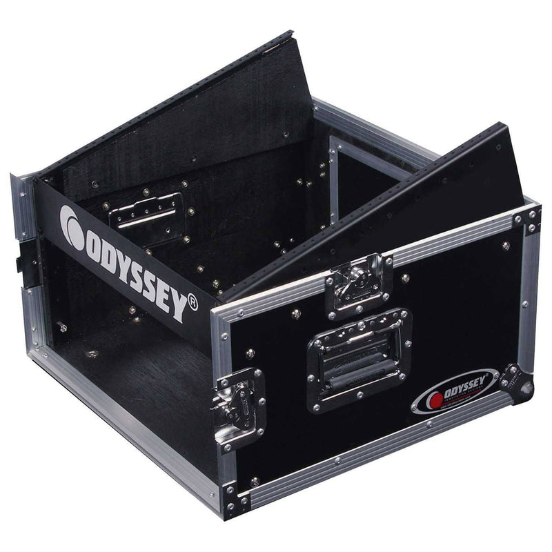 Odyssey FZ1004 10U Top Slanted 4U Vertical Pro Combo Rack - Hollywood DJ