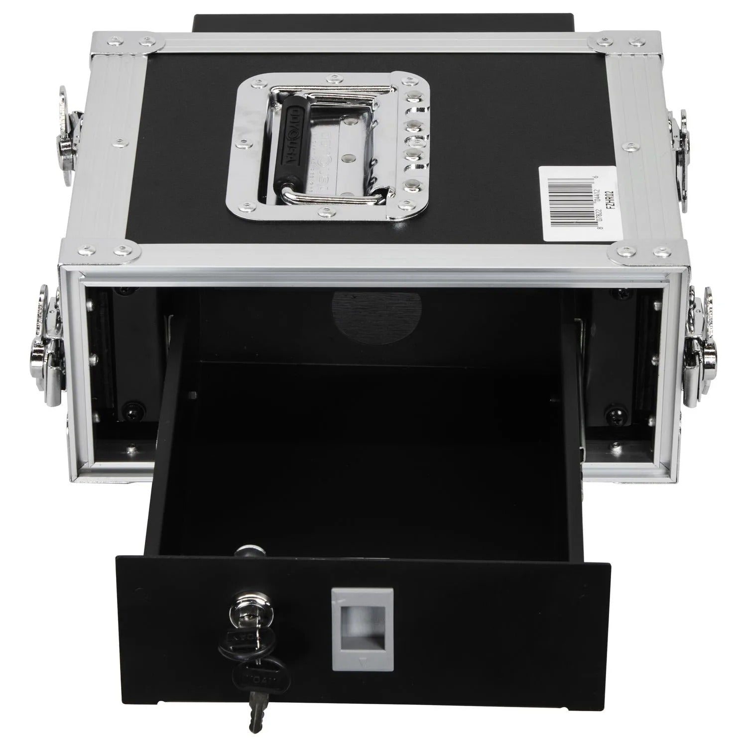 Odyssey FZHR02, 2U Half Rack Flight Case - Hollywood DJ