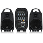 Behringer PPA500BT, 500W 6-Channel Portable PA system with Bluetooth - Hollywood DJ