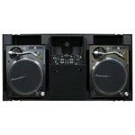 B-Stock: Odyssey FZGSLBM10WRBL Low Profile 10" Format DJ Mixer and Two Battle Position Turntables DJ Flight Coffin Case - Hollywood DJ
