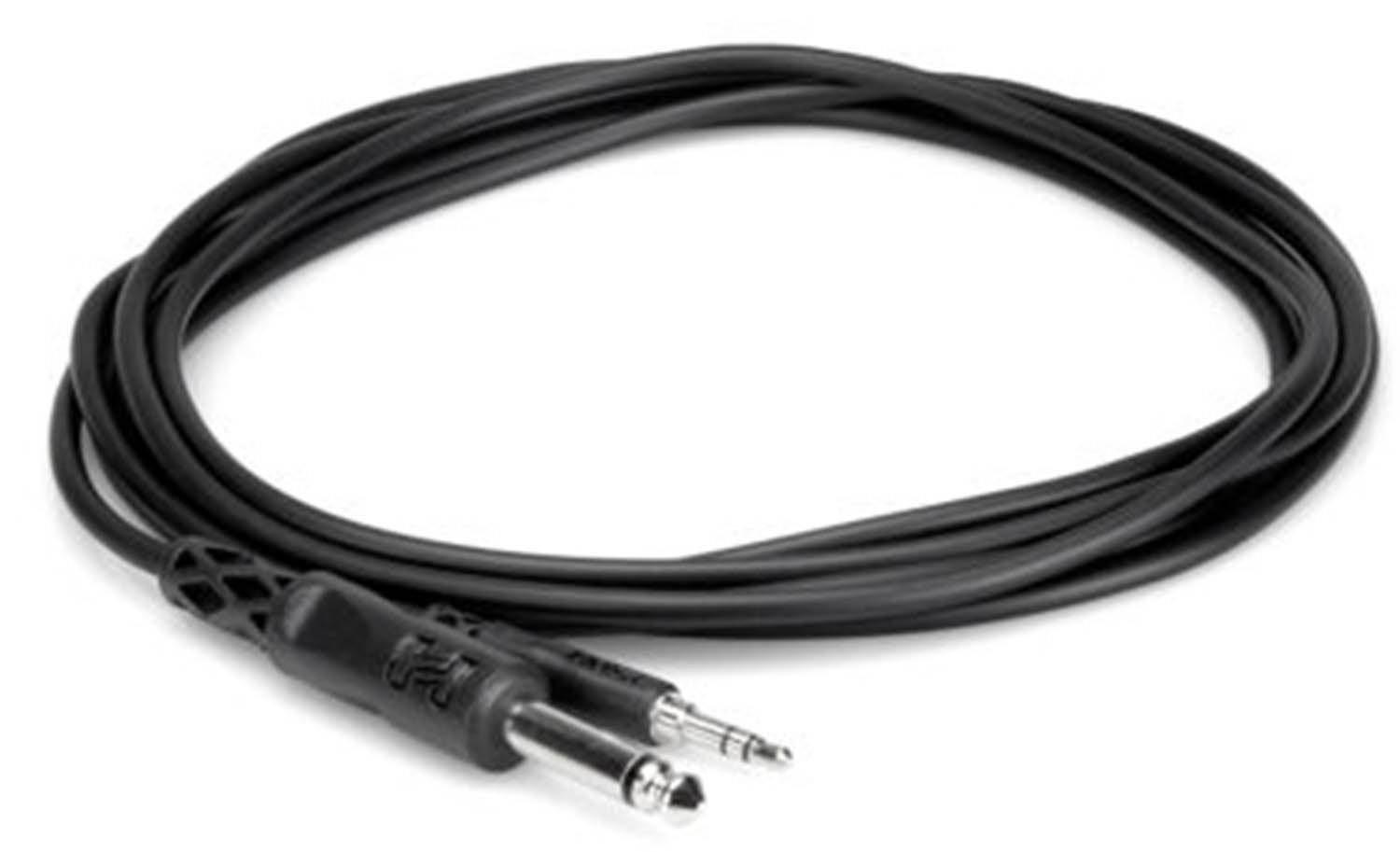 Hosa Stereo Breakout Cable, 3.5 mm TRS to Dual XLR3M - Hollywood DJ