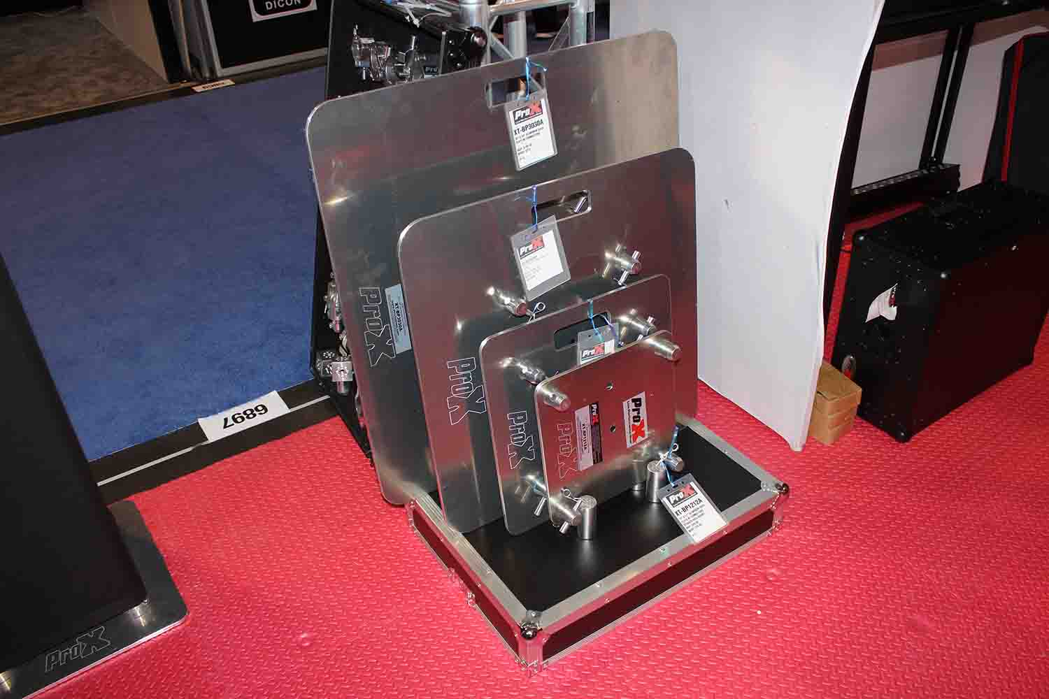 ProX XT-BP1616A Aluminum Base Plate Fits Most Manufacturers F34 Trussing with Conical Connectors - 16" x 16" - Hollywood DJ