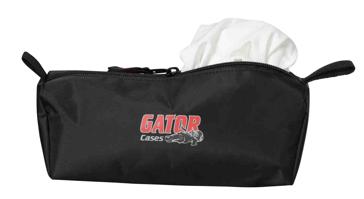 Gator Cases GPA-STAND-2-W Stretchy Speaker Stand Cover-2 Sides - White - Hollywood DJ