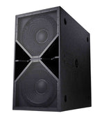 BassBoss BB-ZV28-MK3 Dual 18-Inch Active Subwoofer - Black - Hollywood DJ