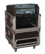 Gator Cases G-TOUR-GRC-1406, 14U Top, 6U Side Road Console Rack Case - Hollywood DJ