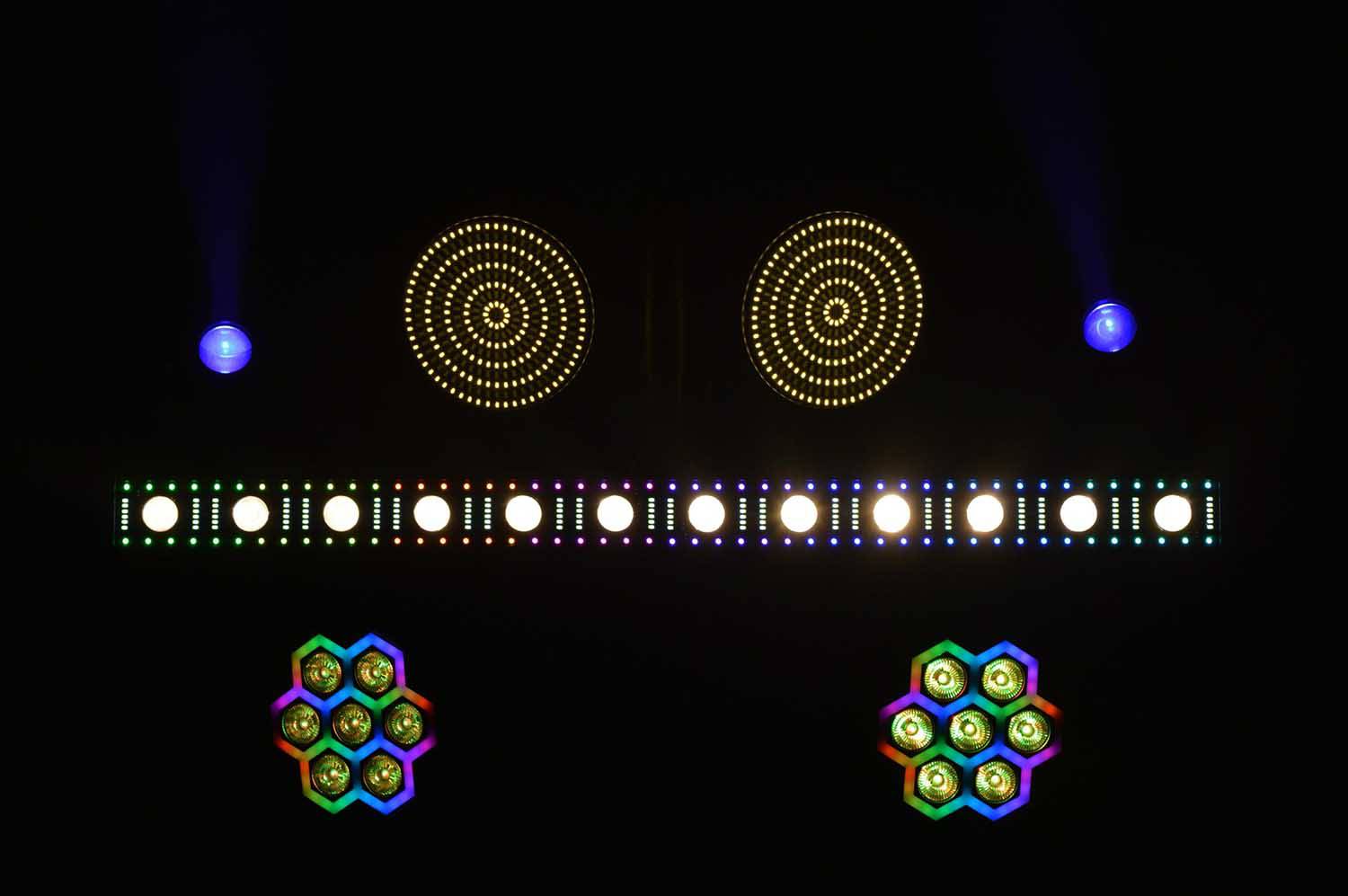 JMAZ Versa Flex Par DUO324 LED Par Featuring 162 Cool White and Warm White SMD LEDs - Pair - Hollywood DJ
