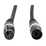 Accu-Cable AC5PDMX50, 5-Pin Male to 5-Pin Female Connection DMX Cable - 50 Ft by Accu Cable
