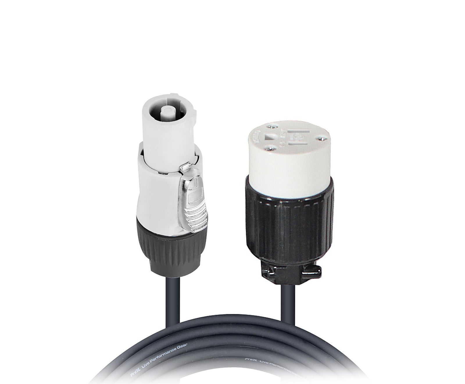 ProX XC-PWCGEF12-02, 12AWG Gray to 120 VAC NEMA15R Female Edison Power for Powercon Compatible Devices - 2 Feet by ProX Cases