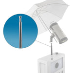 Odyssey PBBABYPIN6 Polished Aluminum 6 inch Long 5/8-inch Baby Pin Majestic Photo Booth Flash Mount - Hollywood DJ