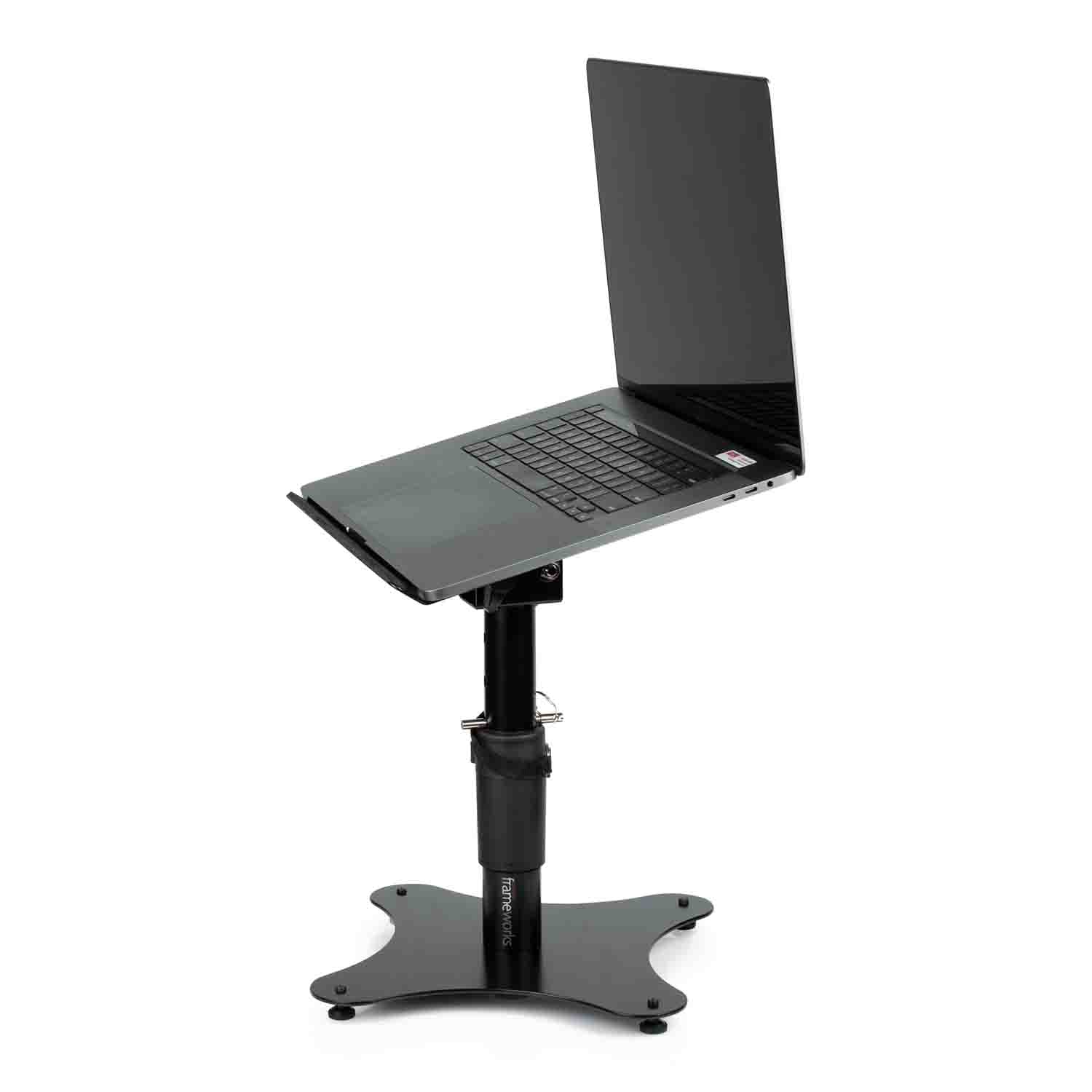 Gator Frameworks GFWLAPTOP2000 Universal Laptop Stand - Desktop Stand with Adjustable Height - Hollywood DJ