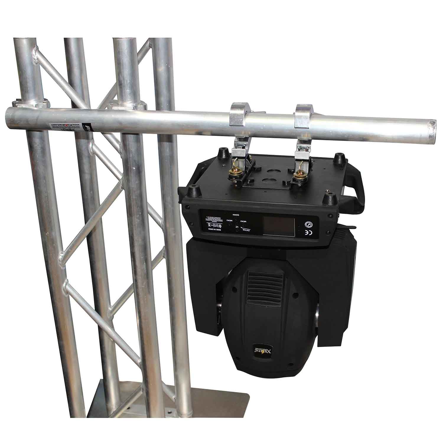 ProX XT-DC36, 3mm Mounting F34 F32 Truss Pole with Dual Clamps 360 Lbs Load - 36 Inch - Hollywood DJ