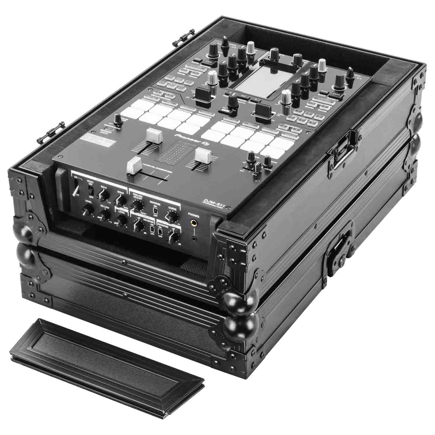 Odyssey FZDJMS11BL, DJ Flight Case for Pioneer DJM-S11 DJ Mixer - Black - Hollywood DJ