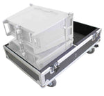 ProX X-RCF-HDL6ALAX4W, Line Array Flight Case for 4 RCF HDL6-A HDL26-A Speakers with Wheels - Hollywood DJ