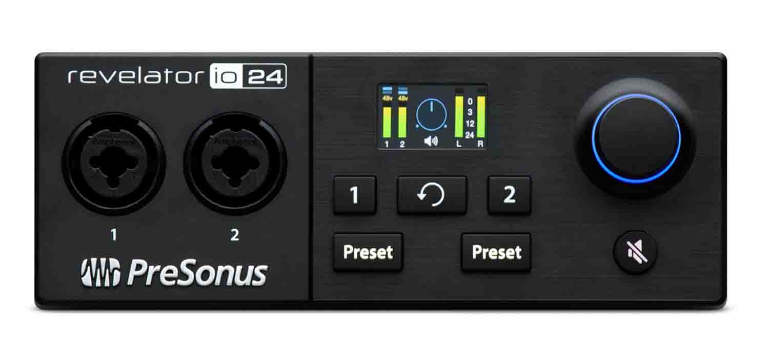 Presonus REVELATOR IO24 USB Audio Interface with Integrated Loopback Mixer and Podcasting - Hollywood DJ