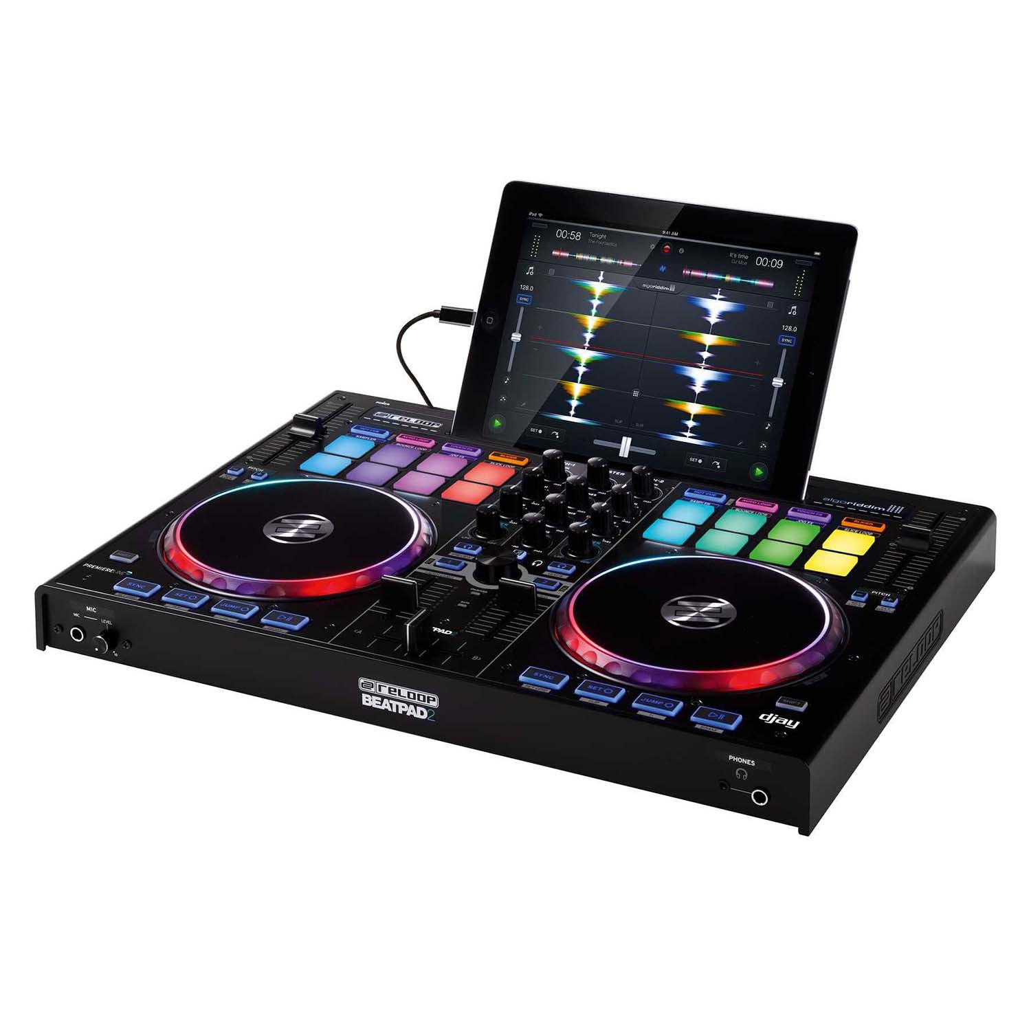 Reloop BEATPAD 2-Channel Professional DJ Controller For Mac, PC, iOS & Android Reloop