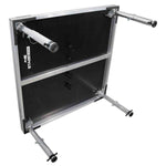 ProX XSU-4X4 Stage One 4' x 4' Ft Stage Deck Incl. 16-22-inch (24-in Extended) Telescoping Legs, and Deck Leveling Clip - Hollywood DJ