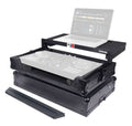 ProX X-DDJFLX4LTBL ATA Flight Road Case for Pioneer DDJ-FLX4, DDJ-SB3, DDJ-400 DJ Controller with Laptop Shelf - Black Finish - Hollywood DJ