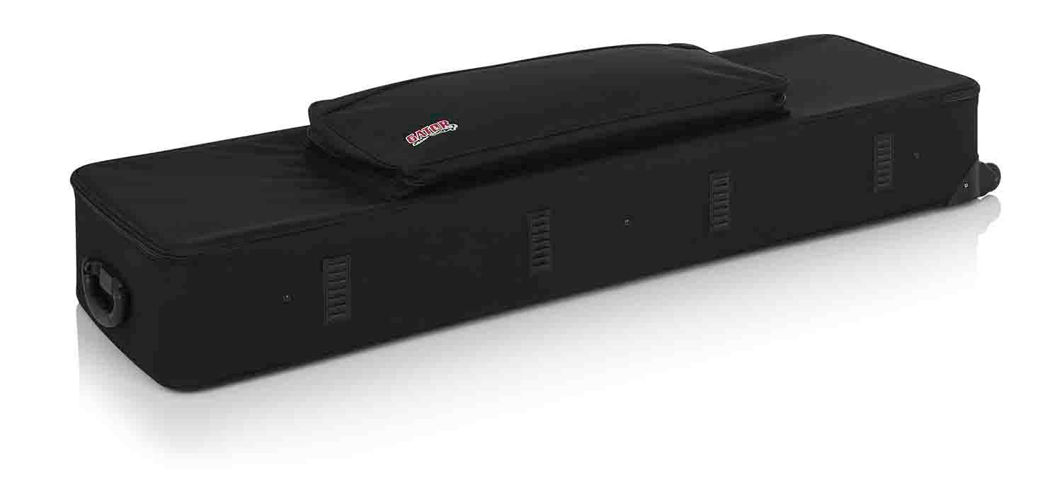 Gator Cases GK-88 SLIM Rigid EPS Foam Lightweight Case for 88 Note Keyboards with Wheels - Hollywood DJ