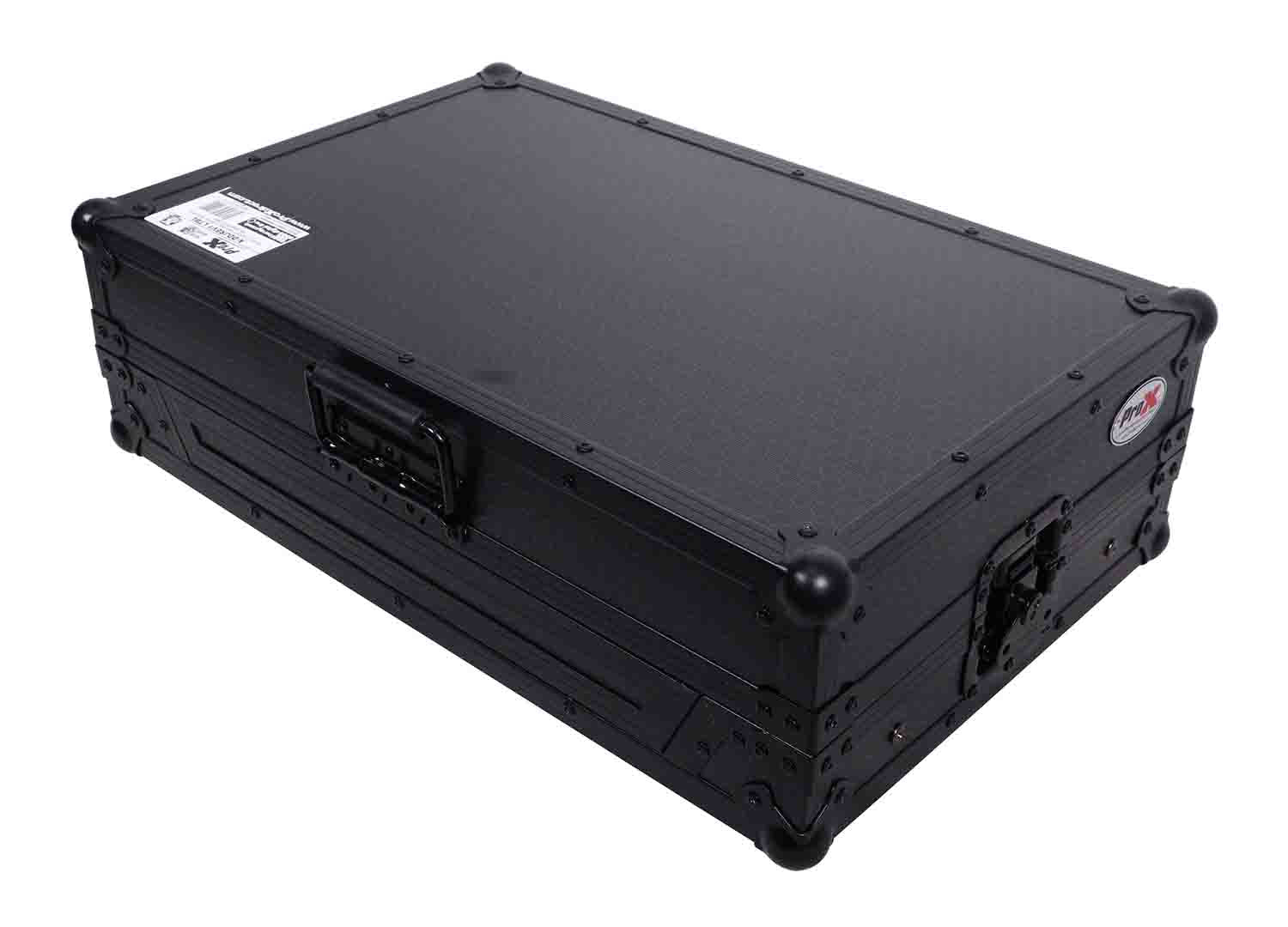 B-Stock: ProX X-DDJREV1LTBL Flight Case for Pioneer DDJ-REV1 Digital Controller with Sliding Laptop Shelf - Black on Black - Hollywood DJ