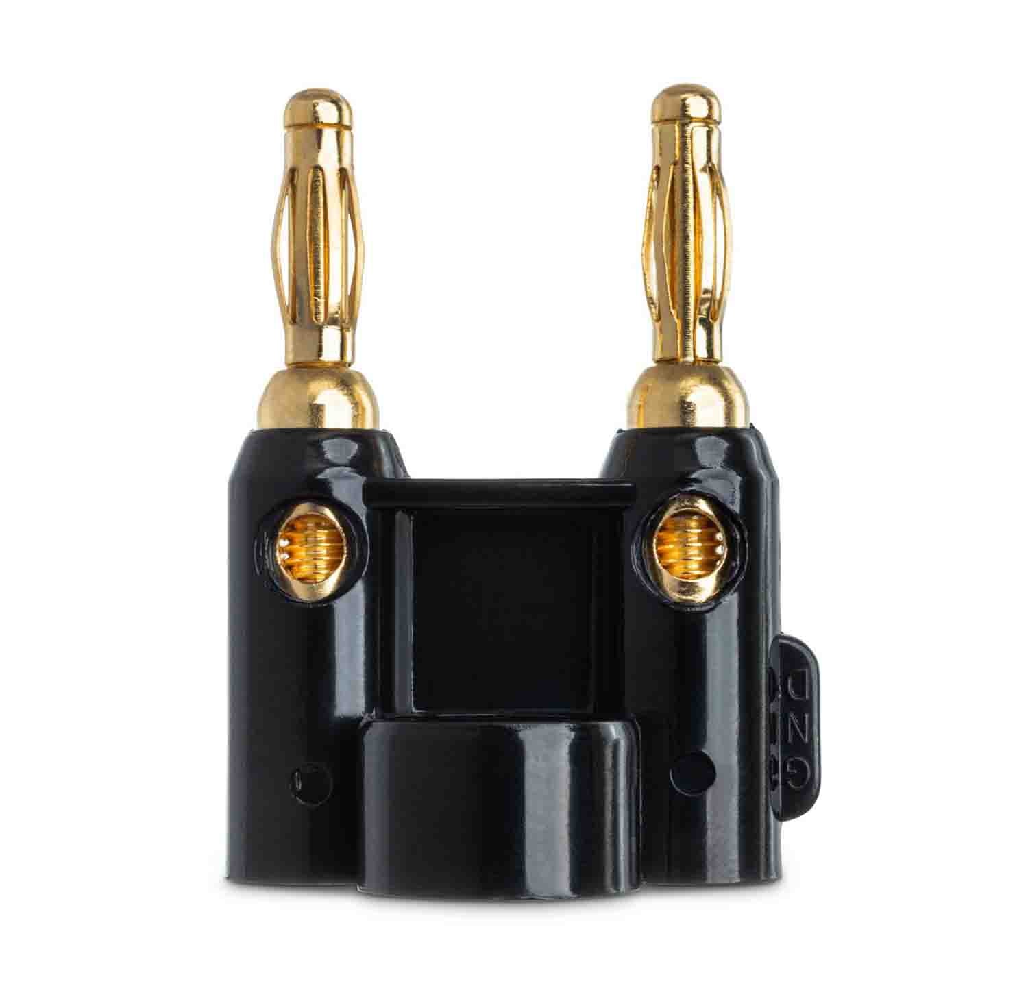 Hosa BNA-240BK Dual Banana Connector - Black - Hollywood DJ