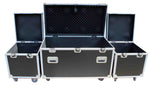 ProX XS-UTL3PKG Utility Storage ATA Style Road Cases 1 Large and 2 Half Size - 3 Case Package - Hollywood DJ