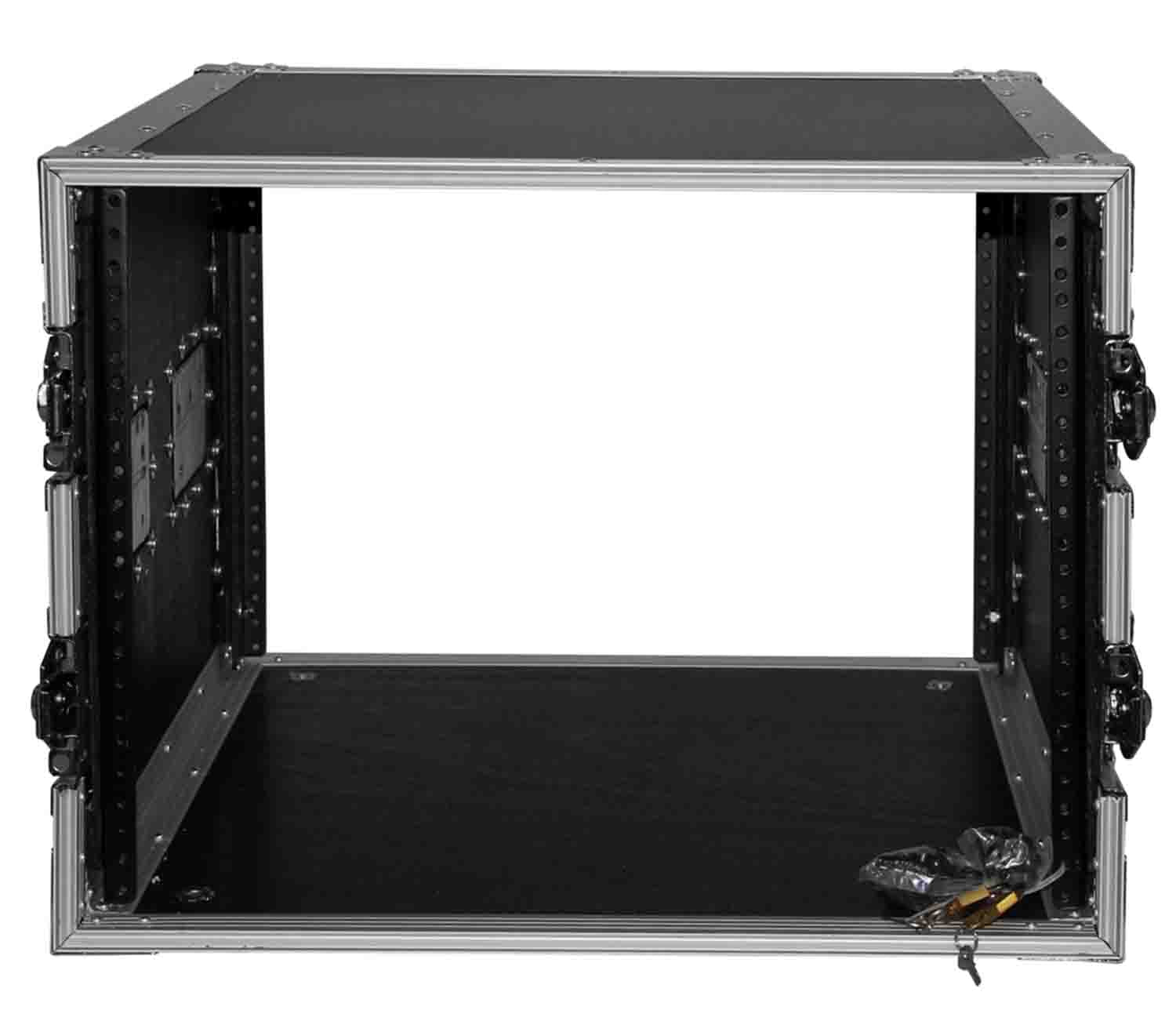 ProX T-8RSS 8U Space Amp Rack Mount ATA Flight Case - 19 Inch Depth - Hollywood DJ