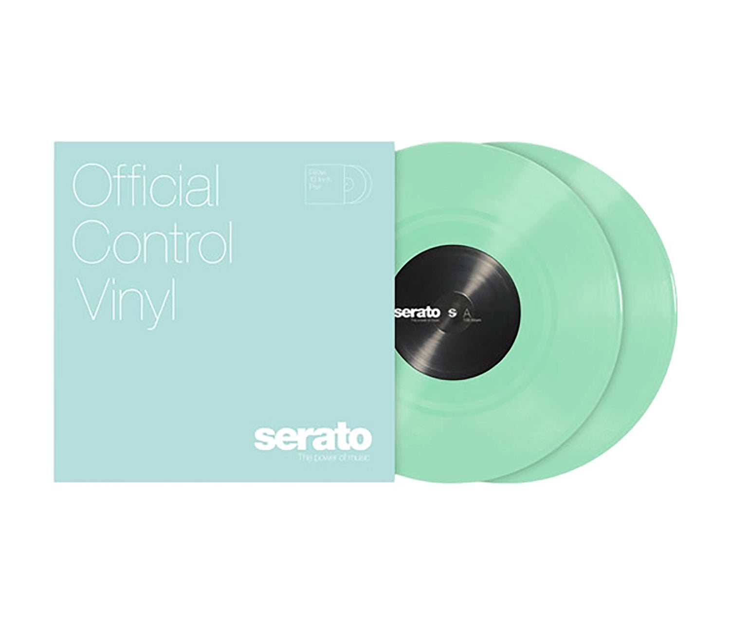 Serato SCV-PS-GID-10, 10" Control Vinyl Pair - Glow in the Dark - Hollywood DJ