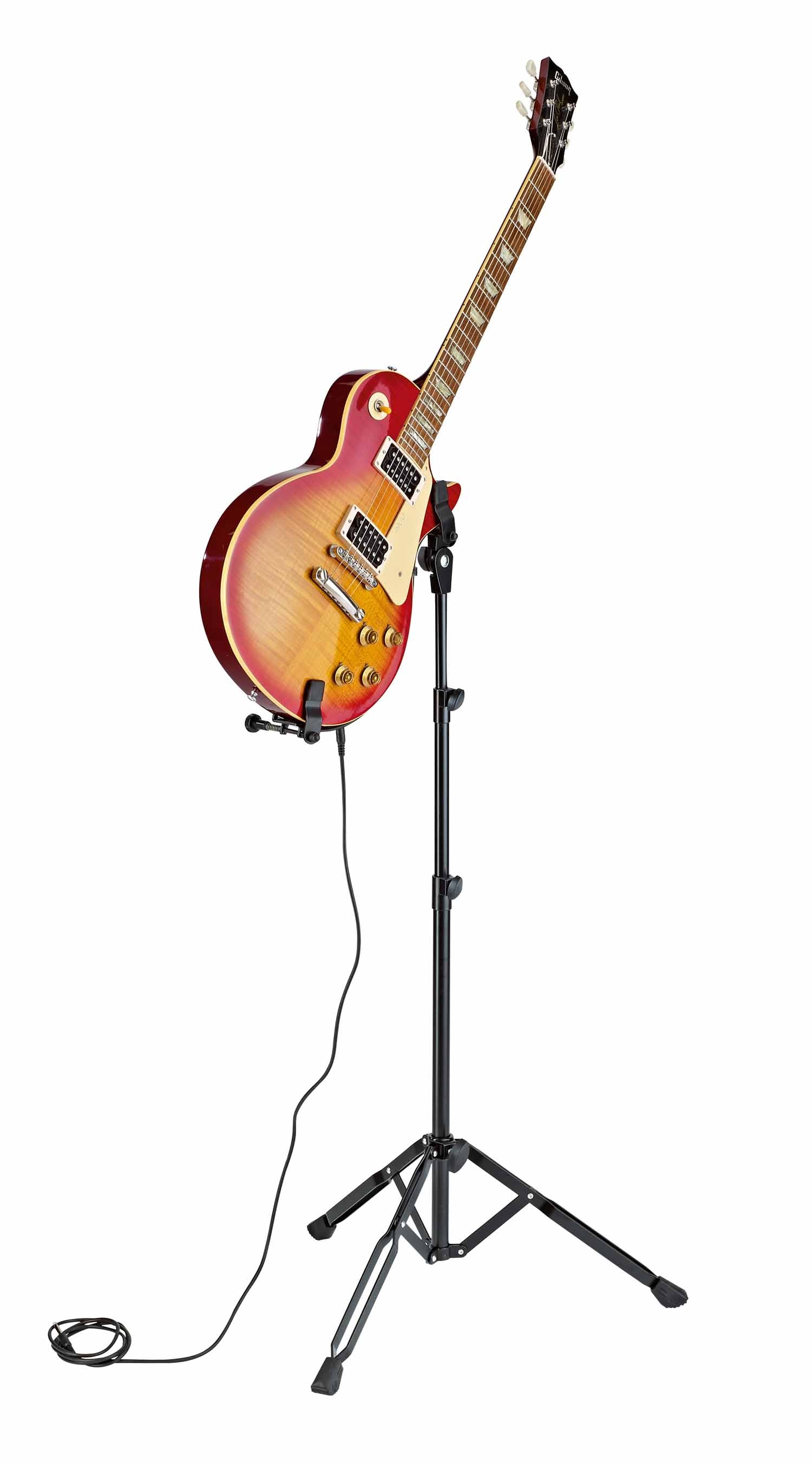 K&M 14760 Electric Guitar Performer Stand - Black - Hollywood DJ