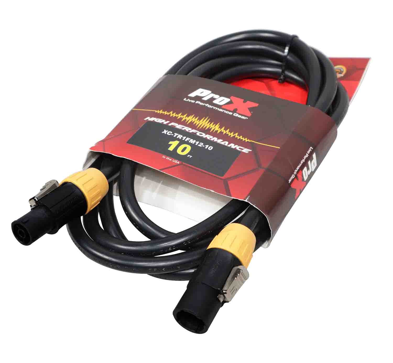 ProX XC-TR1FM12-06 Male to Female 12AWG Power Cable for for TR1 Power Connection compatible devices - 6 Feet - Hollywood DJ