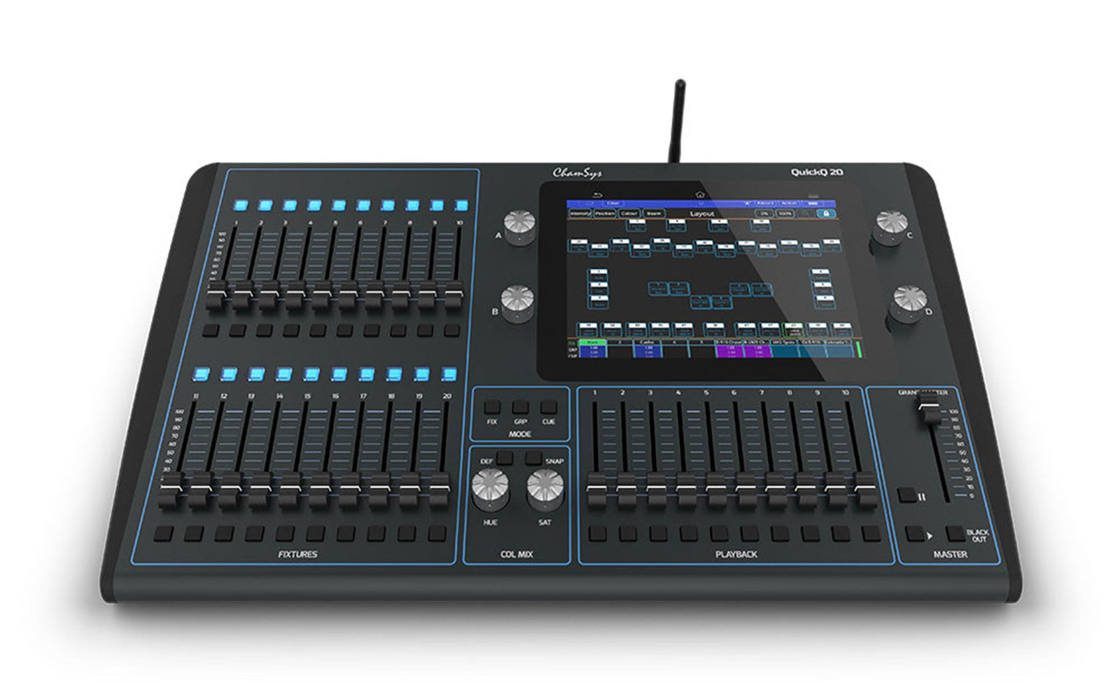 Chamsys QuickQ 20 Lighting Console - Hollywood DJ