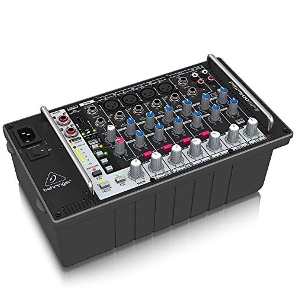 Behringer PMP500MP3, 500W 12-Channel Powered Mixer with MP3 Player - Hollywood DJ