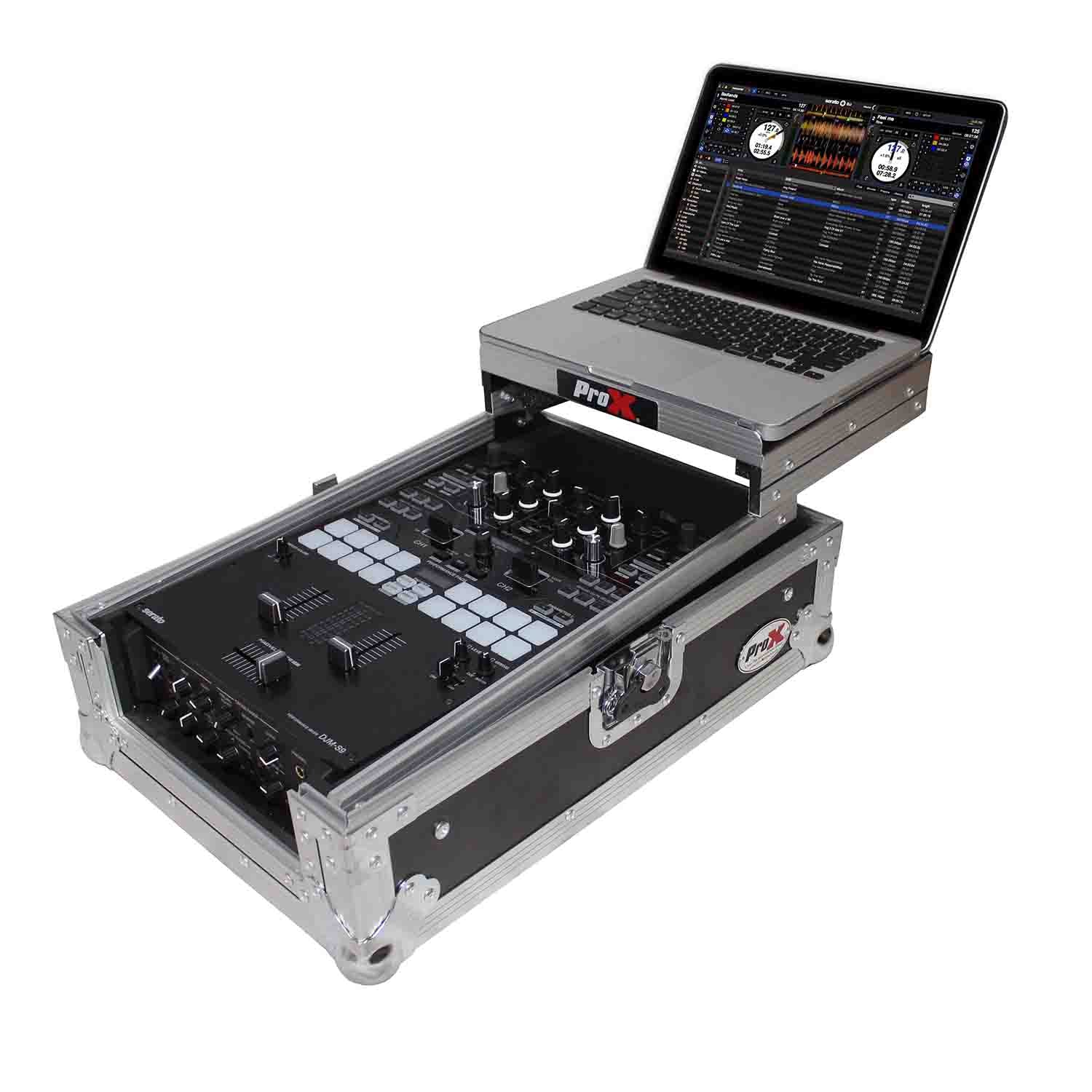 ProX XS-DJMS9LT DJ Flight Case For Pioneer DJM-S9 Mixer With Sliding Laptop Shelf by ProX Cases