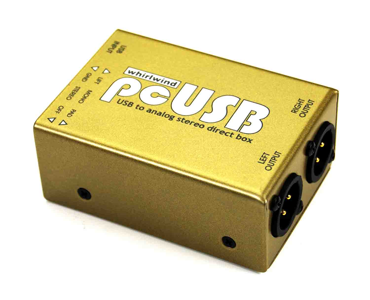 Whirlwind PCUSB Computer Audio USB Interface - Hollywood DJ