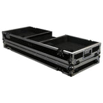 Odyssey FZDJ10W, 10″ Format DJ Mixer and Two Standard Position Turntables Flight Coffin Case with Wheels - Hollywood DJ