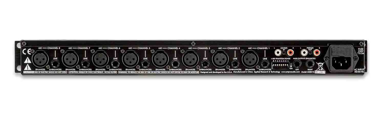 Art MX821S 8-Channel Mic/Line Mixer with Stereo Outputs - Hollywood DJ