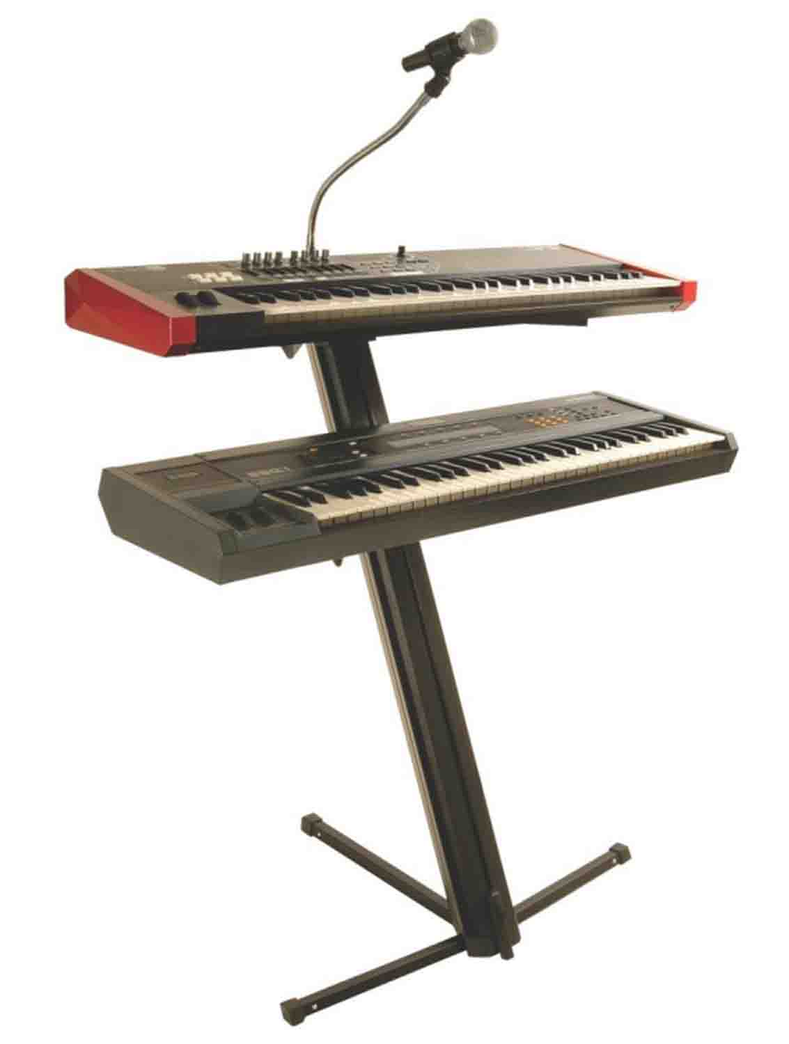 OnStage KS9102 Quantum Core Column Keyboard Stand - Black - Hollywood DJ