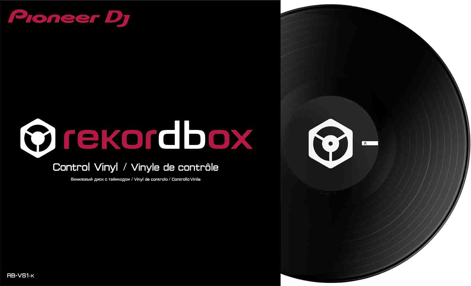 Pioneer DJ RB-VS1 Control Vinyl for Rekordbox DJ - Black - Hollywood DJ