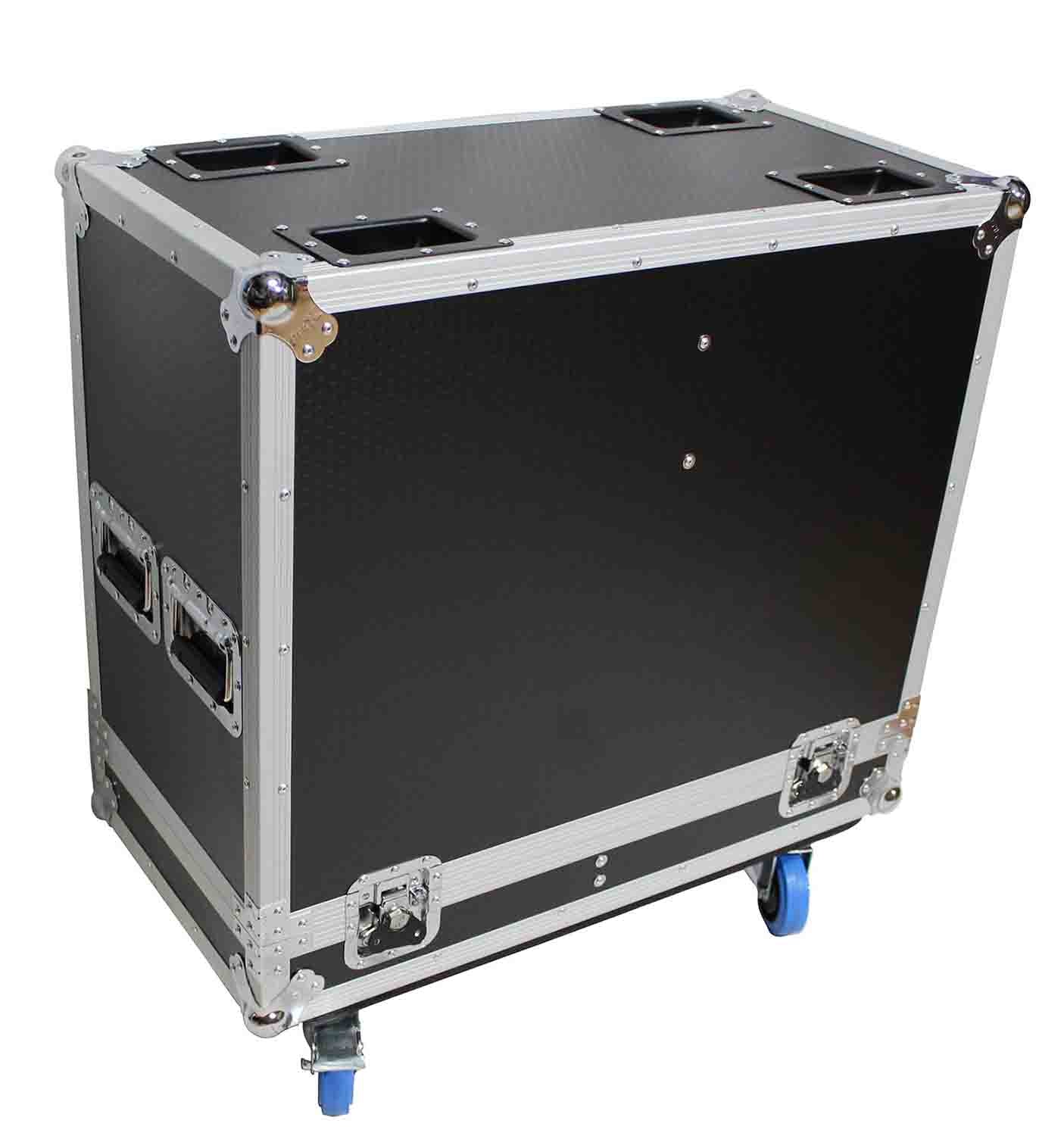 ProX X-RCF-NX45AX2W Dual ATA Style Speaker Flight Case For 2 RCF NX45A Loudspeakers - Hollywood DJ