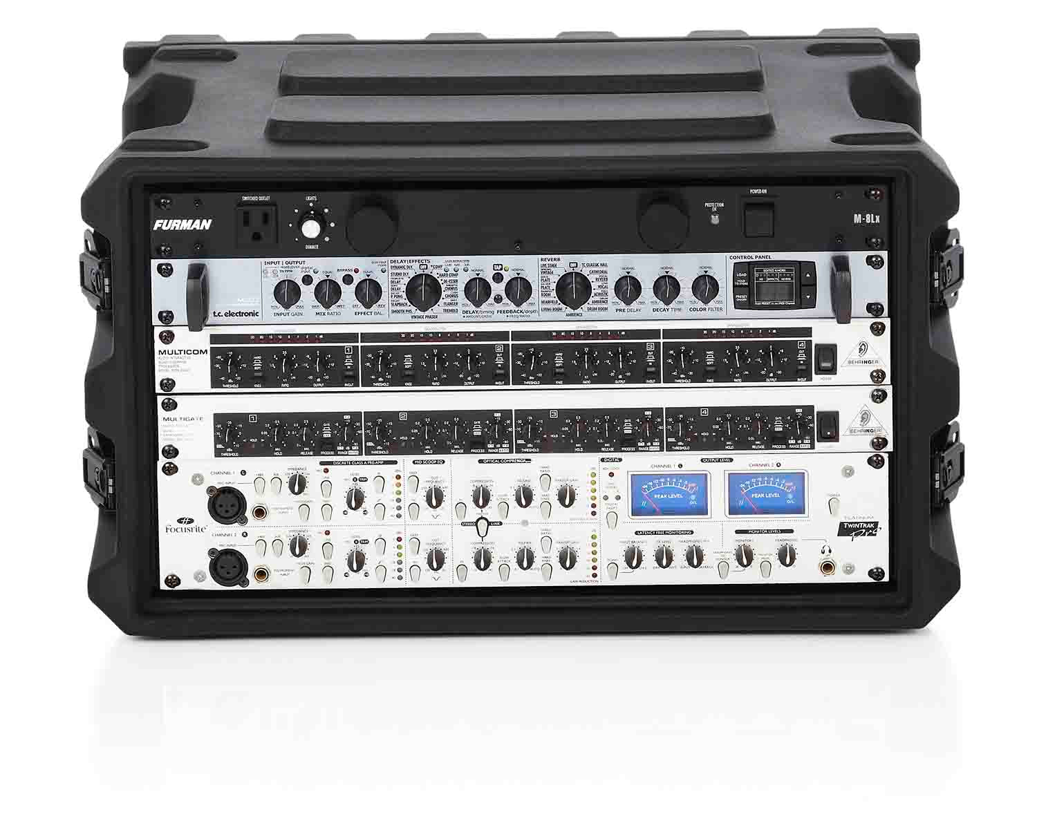 Gator Cases G-PRO-6U-13, 6U Deep Molded Audio Rack Case - 13 Inch - Hollywood DJ