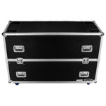 Odyssey FZ2FSM50W Dual 50-58″ Flat Screen Monitor Case With Casters - Hollywood DJ