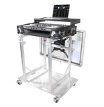 ProX XT-MMDJTV01, Modular Mobile Media DJ Station Booth for ProX XT-GRU Rapid Grid Modular System - Hollywood DJ