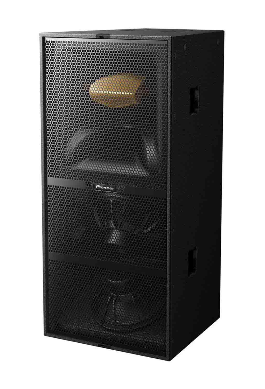 Pioneer Pro XY-3B Dual 12" Three-Way Hybrid Loaded Bi-Amp Loudspeaker - Hollywood DJ