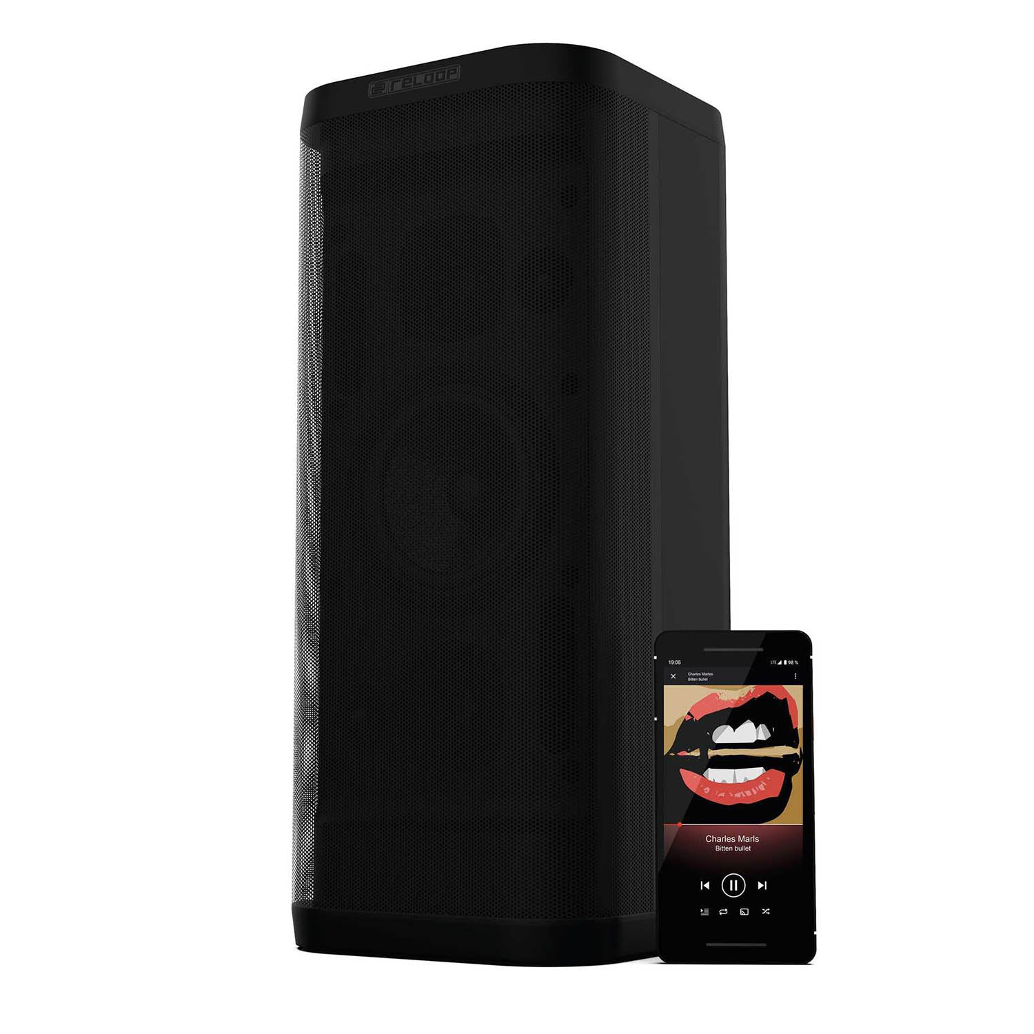 Reloop GROOVE-BLASTER-BT, 100W Portable Bluetooth Speaker With Smart Link - Hollywood DJ