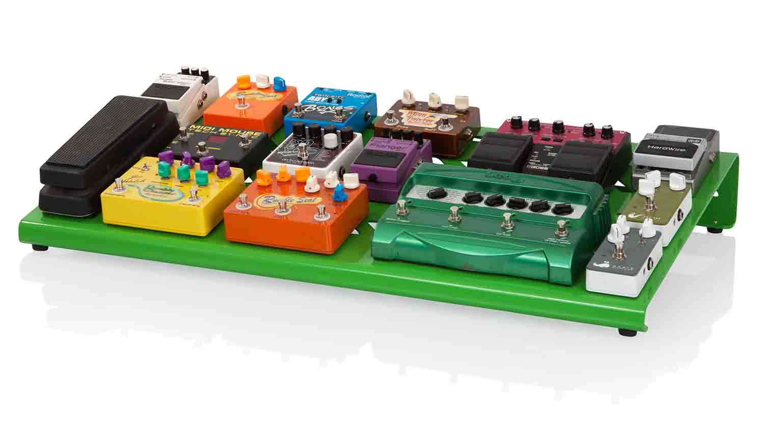 Gator Cases GPB-XBAK-GR Extra Large Pedal Board with Carry Bag - Green Gator Cases