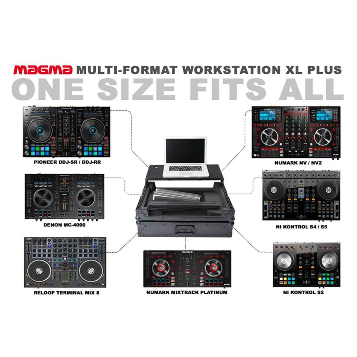 B-Stock: Magma MGA40981, Heavy Duty Road Cases For Multi-Format Workstation XL PLUS - Hollywood DJ