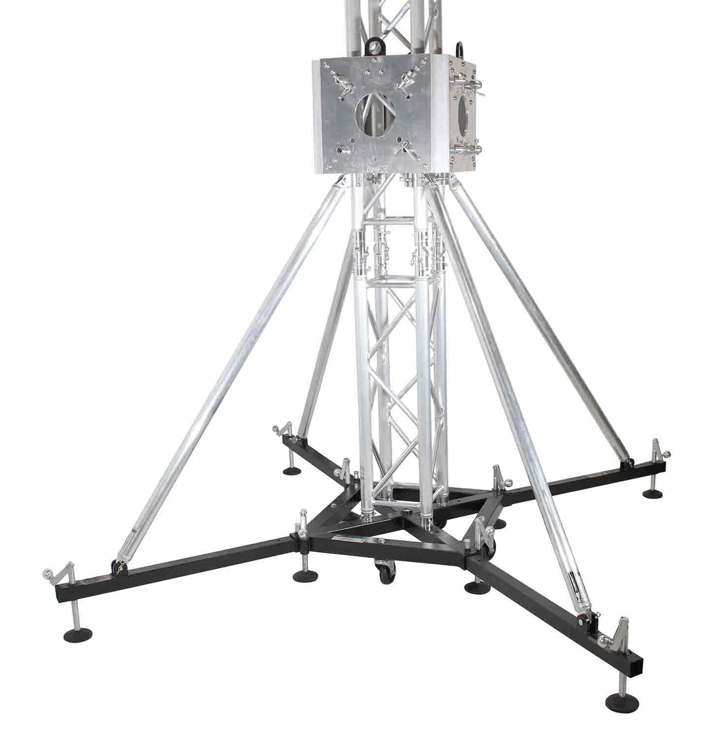 ProX XTP-GSBPACK3 Truss Tower Stage Roofing System Package Top Block Hinges Base - 3.28 Feet - Hollywood DJ