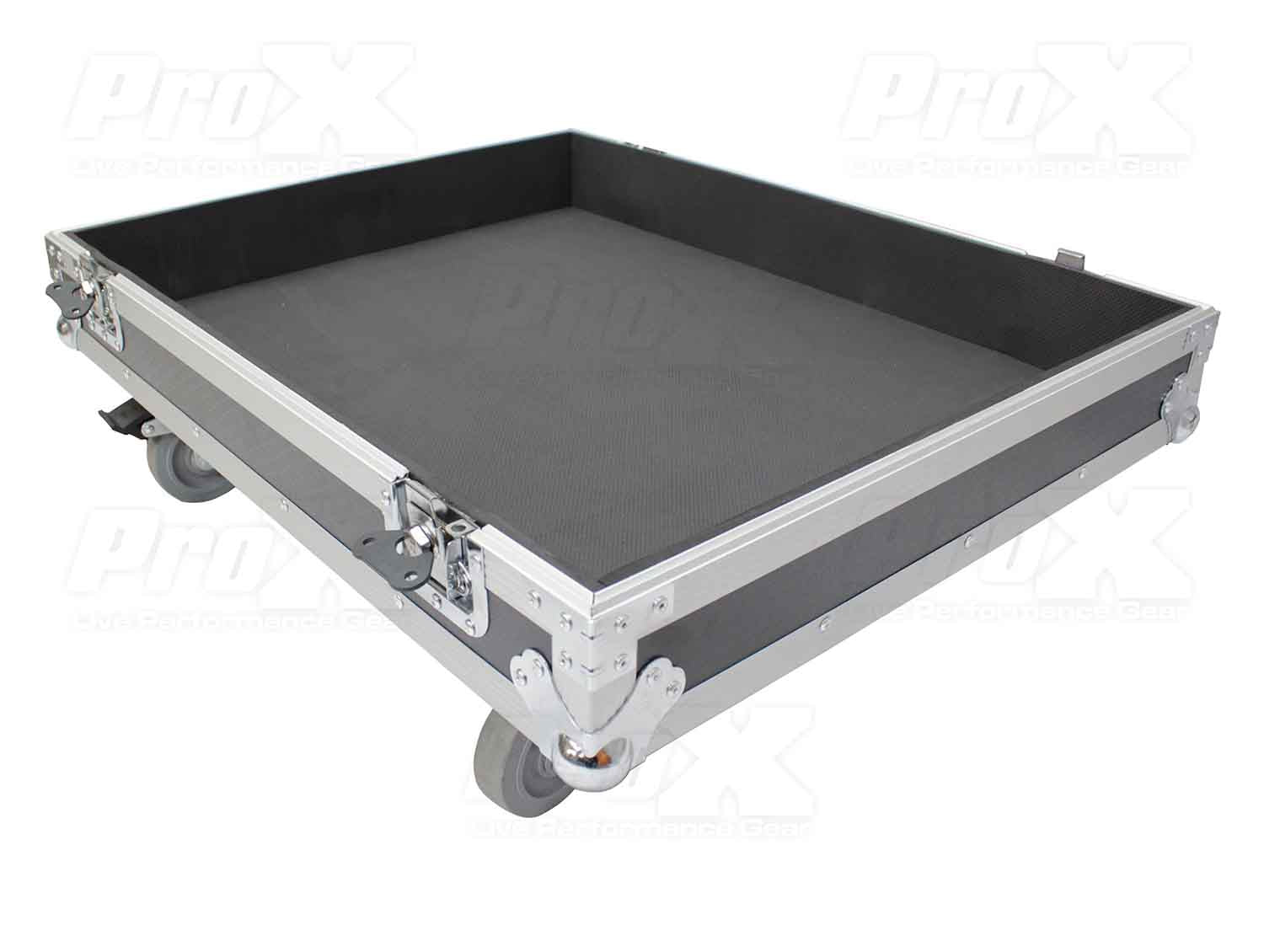 ProX X-RCF-SUB8004AS Flight Case for RCF SUB 8004-AS and RCF SUB 708-AS II Subwoofer Speakers with 4 Inch Wheels - Hollywood DJ