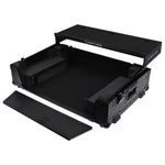 Odyssey FZGSXDJRX2W2BL DJ Flight Case for Black Pioneer XDJ-RX/XDJ-RX2 with 2U Rack Space And Glide Platform - Hollywood DJ