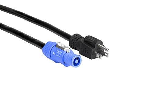 Hosa Pwn-210 NEUTRIK PowerCon to NEMA 5-15P Power Cord, 10 Feet - Hollywood DJ
