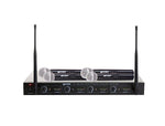 Gemini Sound UHF-04M, 4-Channel Wireless Handheld Microphone System - Hollywood DJ